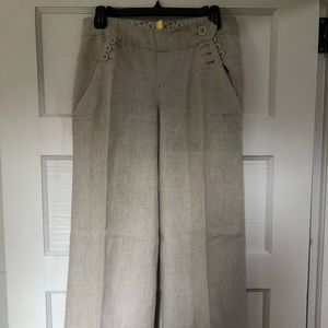 Anthropologie Elevenses linen trouser